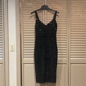 Bettie Page Black Sheath Cocktail Dress
